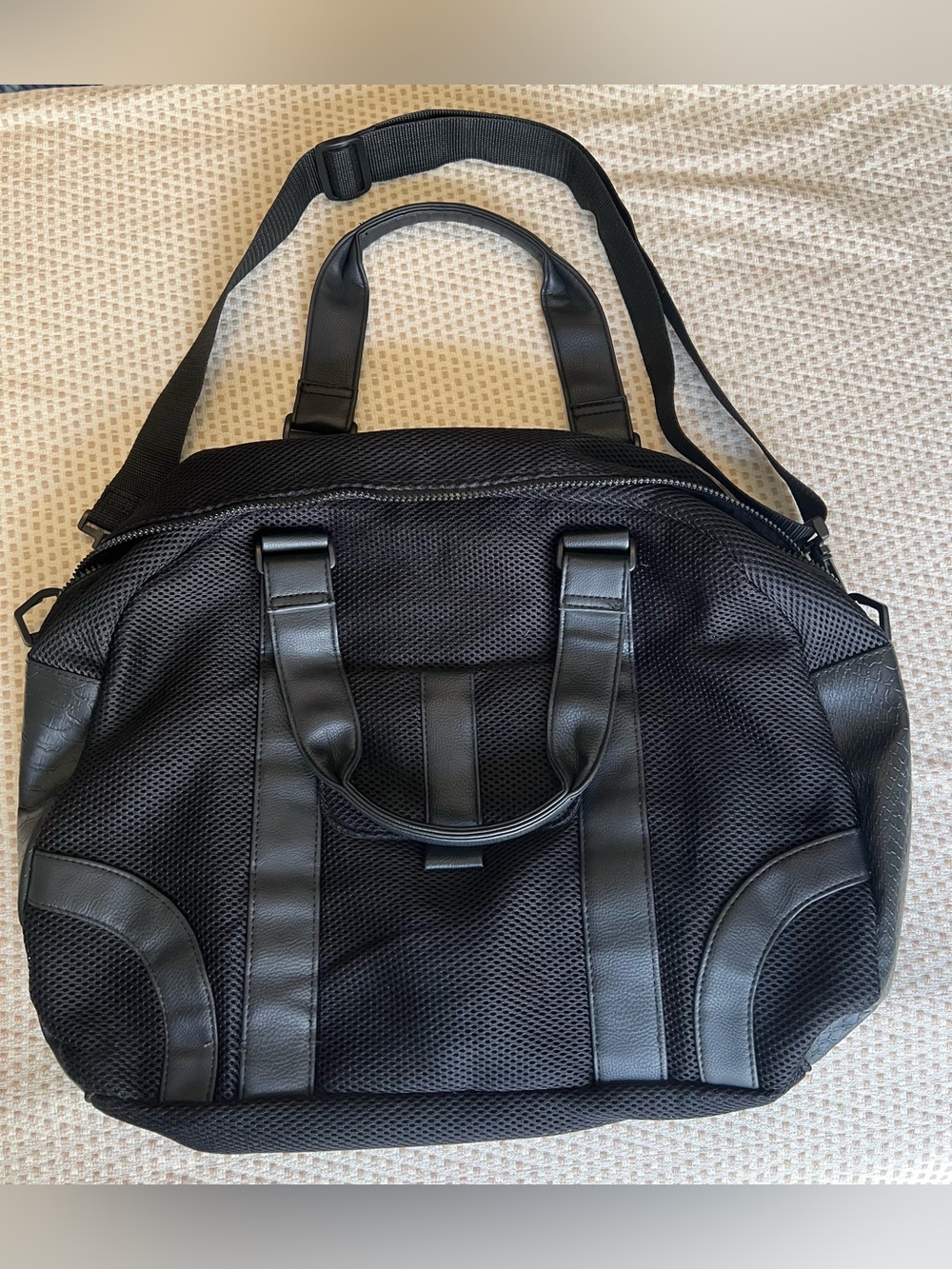 Black Mesh Duffel Bag